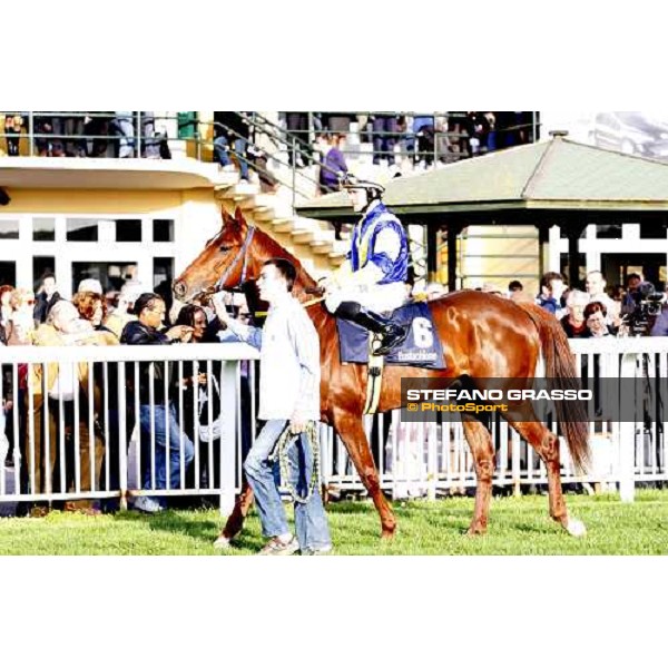 N.Murru parades on Eustachione before the start of the 118¡ Premio Pisa Pisa San Rossore, 30th march 2008 ph. Stefano Grasso