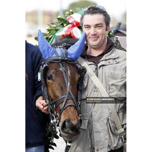 Paolo Romanelli with Letter from Om winners of the Gran Premio Italia Bologna, 13th april 2008 ph. Stefano Grasso