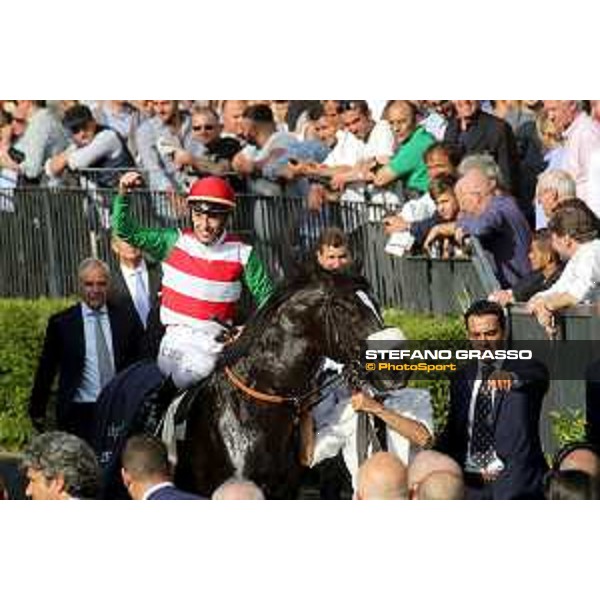 Cristian Demuro on Summer Festival wins the 135° Derby Italiano - Rome,20th may 2018 ph.Antonio Carrao/Grasso