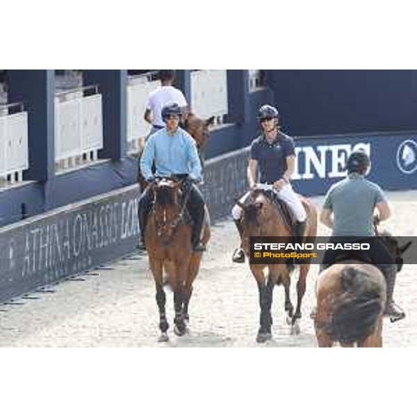 LGCT of St Tropez - Warm up - Henrik von Eckermann (SWE), Peder Fredricson (SWE) - St Tropez, Ramatulle beach - 30 May 2018 - ph.Stefano Grasso/LGCT