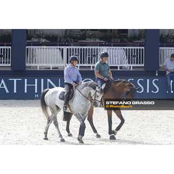 LGCT of St Tropez - Warm up - Shane Breen (IRL), Cian O\'Connor (IRL) - St Tropez, Ramatulle beach - 30 May 2018 - ph.Stefano Grasso/LGCT