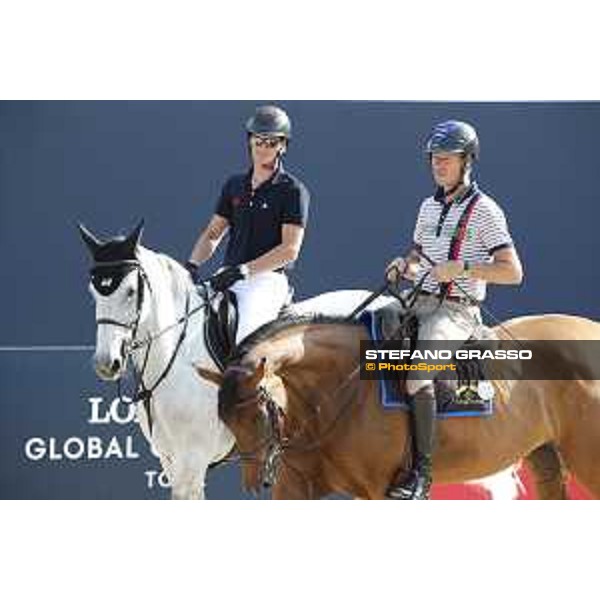 LGCT of St Tropez - Warm up - Olivier Philippaerts (BEL), Christian Ahlmann (GER) - St Tropez, Ramatulle beach - 30 May 2018 - ph.Stefano Grasso/LGCT