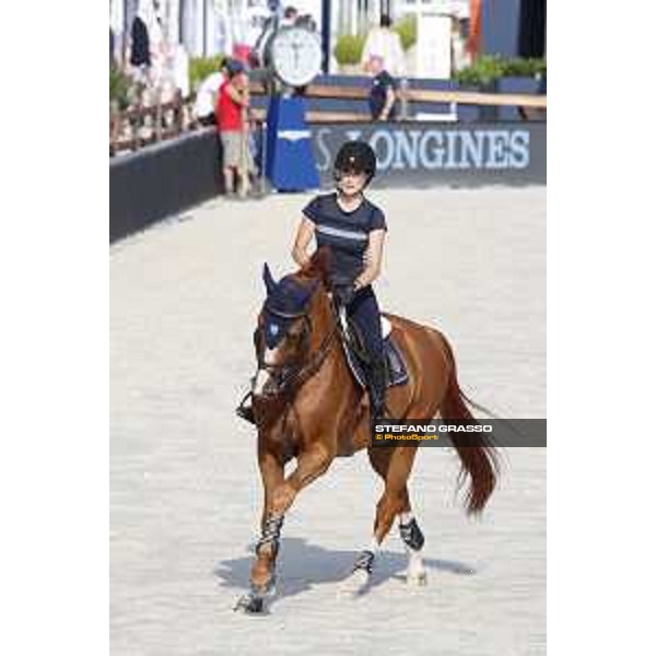 LGCT of St Tropez - Warm up - Jessica Springsteen (USA) - St Tropez, Ramatulle beach - 30 May 2018 - ph.Stefano Grasso/LGCT