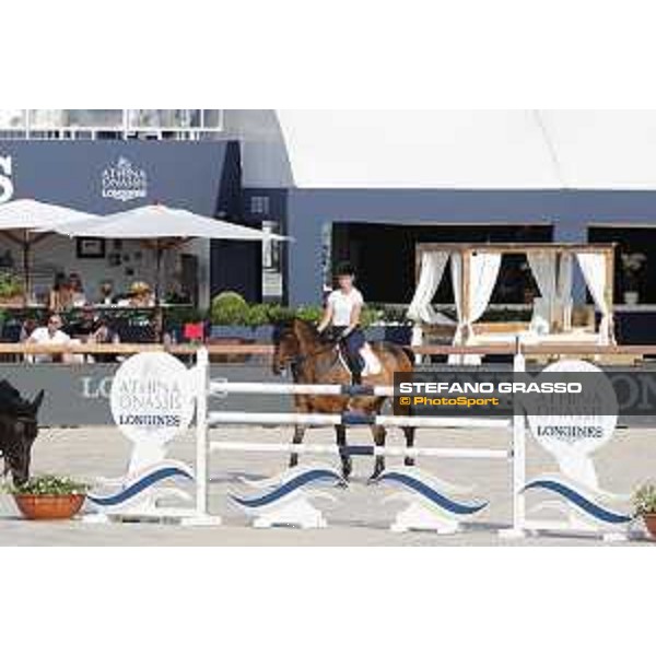 LGCT of St Tropez - Warm up - Athina Onassis (GRE) - St Tropez, Ramatulle beach - 30 May 2018 - ph.Stefano Grasso/LGCT