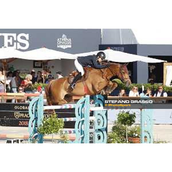 LGCT of St Tropez - Class 2 - Alexandra Ledermann (FRA) on Requiem de Talma - St Tropez, Ramatulle beach - 31 May 2018 - ph.Stefano Grasso/LGCT