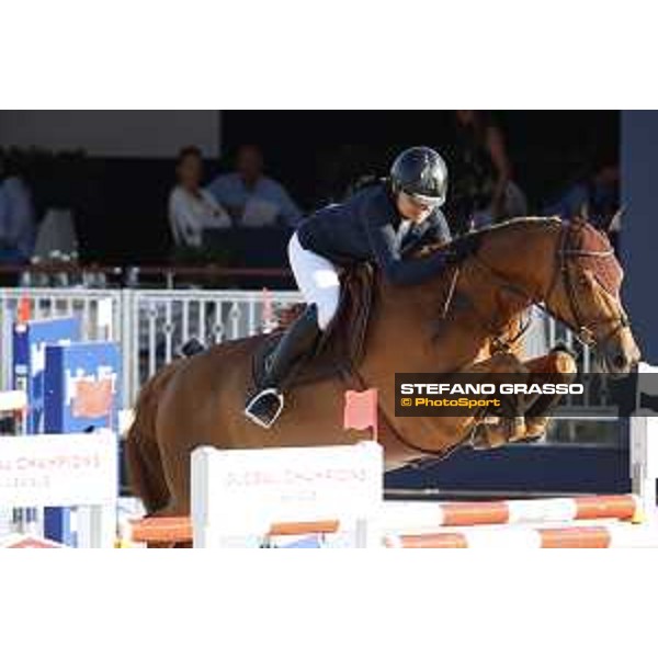 LGCT of St Tropez - Class 2 - Alexandra Ledermann (FRA) on Requiem de Talma - St Tropez, Ramatulle beach - 31 May 2018 - ph.Stefano Grasso/LGCT