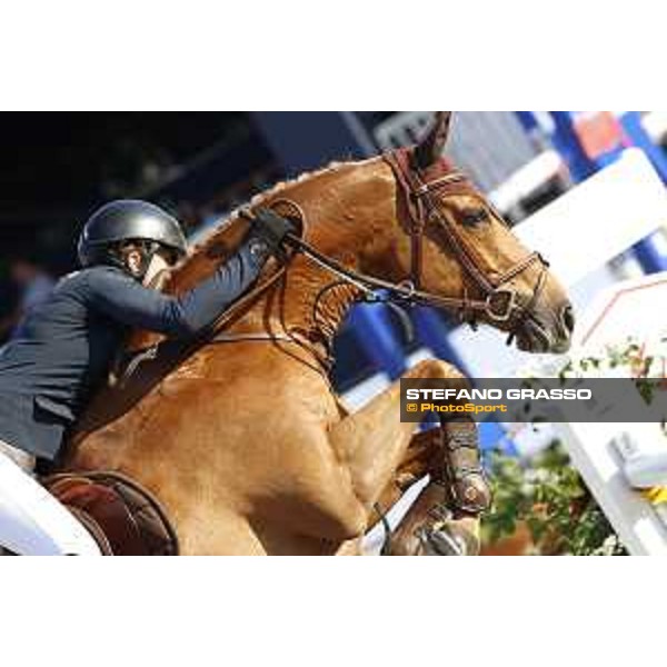 LGCT of St Tropez - Class 2 - Alexandra Ledermann (FRA) on Requiem de Talma - St Tropez, Ramatulle beach - 31 May 2018 - ph.Stefano Grasso/LGCT