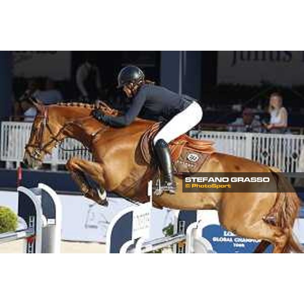 LGCT of St Tropez - Class 2 - Alexandra Ledermann (FRA) on Requiem de Talma - St Tropez, Ramatulle beach - 31 May 2018 - ph.Stefano Grasso/LGCT