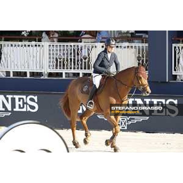 LGCT of St Tropez - Class 2 - Alexandra Ledermann (FRA) on Requiem de Talma - St Tropez, Ramatulle beach - 31 May 2018 - ph.Stefano Grasso/LGCT