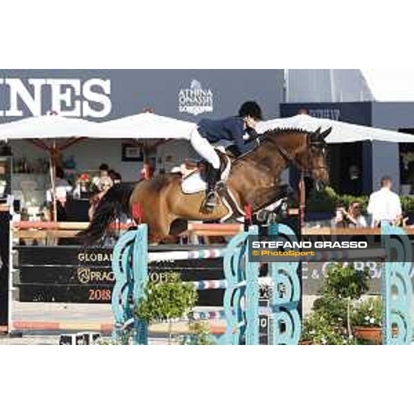 LGCT of St Tropez - Class 2 - Athina Onassis (GRE) on MHS Going Global - St Tropez, Ramatulle beach - 31 May 2018 - ph.Stefano Grasso/LGCT