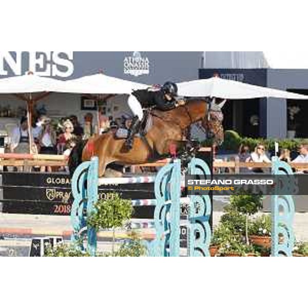 LGCT of St Tropez - Class 2 - Danielle Goldstein (ISR) on Caspar 213 - St Tropez, Ramatulle beach - 31 May 2018 - ph.Stefano Grasso/LGCT
