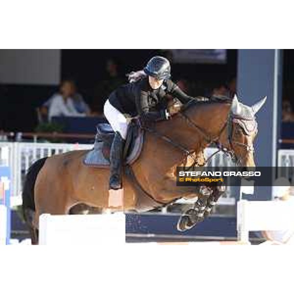LGCT of St Tropez - Class 2 - Danielle Goldstein (ISR) on Caspar 213 - St Tropez, Ramatulle beach - 31 May 2018 - ph.Stefano Grasso/LGCT