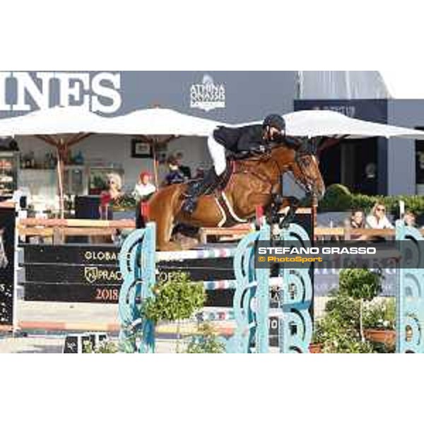LGCT of St Tropez - Class 2 - Kevin Staut (FRA) on For Joy van?t Zorgvliet HDC - St Tropez, Ramatulle beach - 31 May 2018 - ph.Stefano Grasso/LGCT