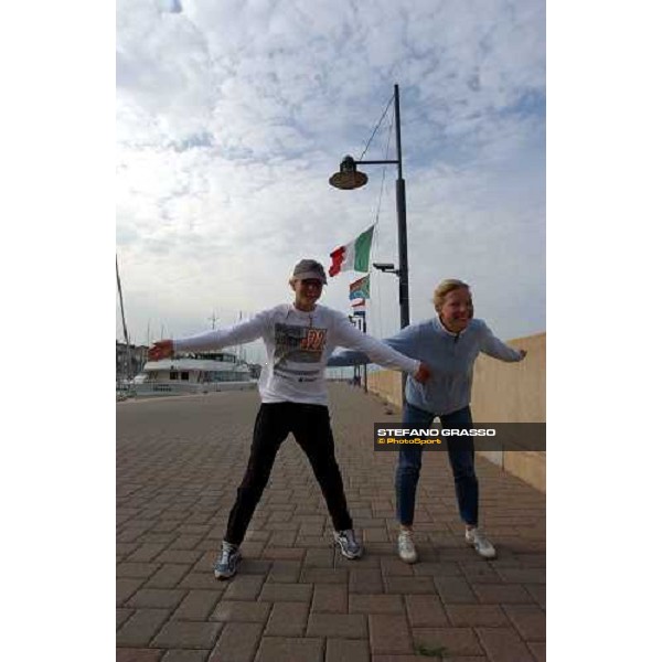 \'Eline and Maike from Ned at Porto San Rocco Triest oct. 14 2003 -26 kts wind-ph.Stefano Grasso\' 