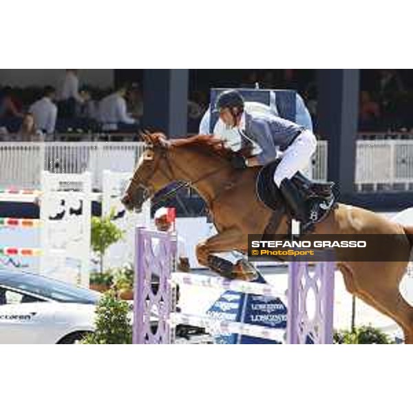 LGCT of St Tropez - Julien Epaillard (FRA) on Usual Suspect d?Auge - St Tropez, Ramatulle beach - 1 June 2018 - ph.Stefano Grasso/LGCT