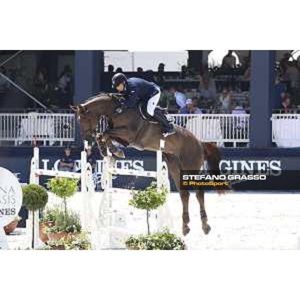 LGCT of St Tropez - Sadri Fegaier (FRA) on Ivoor van\'t Paradijs - St Tropez, Ramatulle beach - 1 June 2018 - ph.Stefano Grasso/LGCT