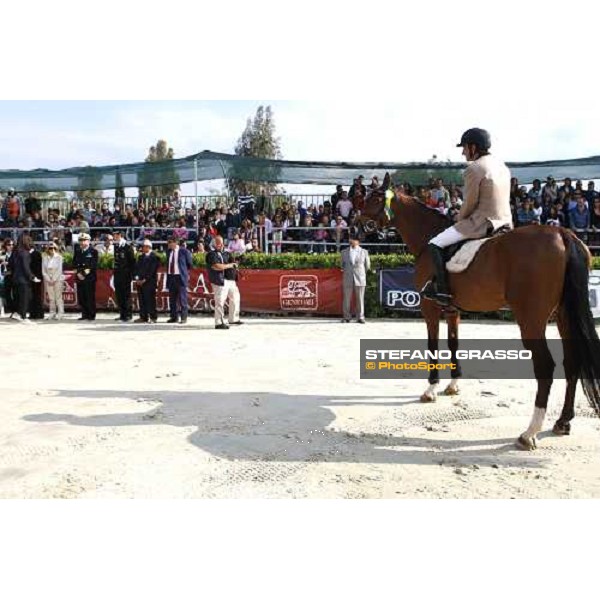 Piergiorgio Bucci on Da Zara Varetino O.H, italian showjumping champions 2008 Augusta, 27th april 2008 ph. Stefano Grasso