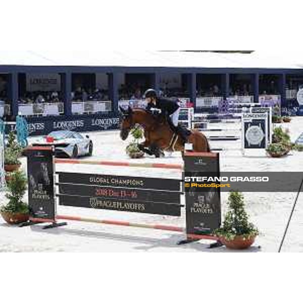 LGCT of St Tropez - Class 5 - Kevin Staut (FRA) on For Joy van?t Zorgvliet HDC - St Tropez, Ramatulle beach - 2 June 2018 - ph.Stefano Grasso/LGCT