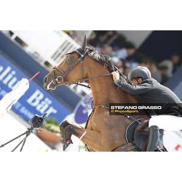 LGCT of St Tropez - Class 5 - Rene Lopez (COL) on Twig du Veillon - St Tropez, Ramatulle beach - 2 June 2018 - ph.Stefano Grasso/LGCT