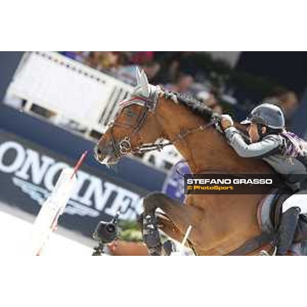 LGCT of St Tropez - Class 5 - Danielle Goldstein (ISR) on Caspar 213 - St Tropez, Ramatulle beach - 2 June 2018 - ph.Stefano Grasso/LGCT