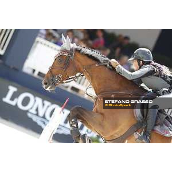 LGCT of St Tropez - Class 5 - Danielle Goldstein (ISR) on Caspar 213 - St Tropez, Ramatulle beach - 2 June 2018 - ph.Stefano Grasso/LGCT