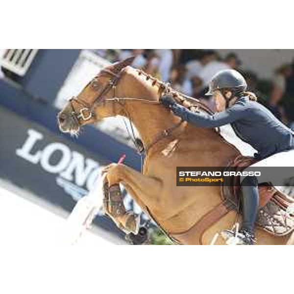 LGCT of St Tropez - Class 5 - Alexandra Ledermann (FRA) on Requiem de Talma - St Tropez, Ramatulle beach - 2 June 2018 - ph.Stefano Grasso/LGCT