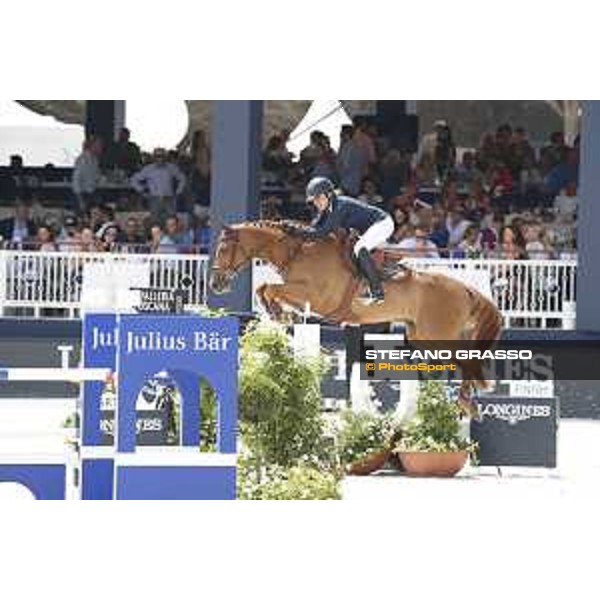 LGCT of St Tropez - Class 5 - Alexandra Ledermann (FRA) on Requiem de Talma - St Tropez, Ramatulle beach - 2 June 2018 - ph.Stefano Grasso/LGCT