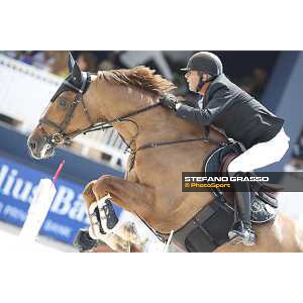 LGCT of St Tropez - Class 5 - Eric Van Der Vleuten (NED) on Wunschkind 19 - St Tropez, Ramatulle beach - 2 June 2018 - ph.Stefano Grasso/LGCT