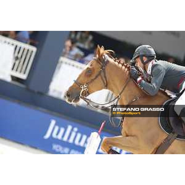 LGCT of St Tropez - Class 5 - Julien Epaillard (FRA) on Usual Suspect d?Auge - St Tropez, Ramatulle beach - 2 June 2018 - ph.Stefano Grasso/LGCT