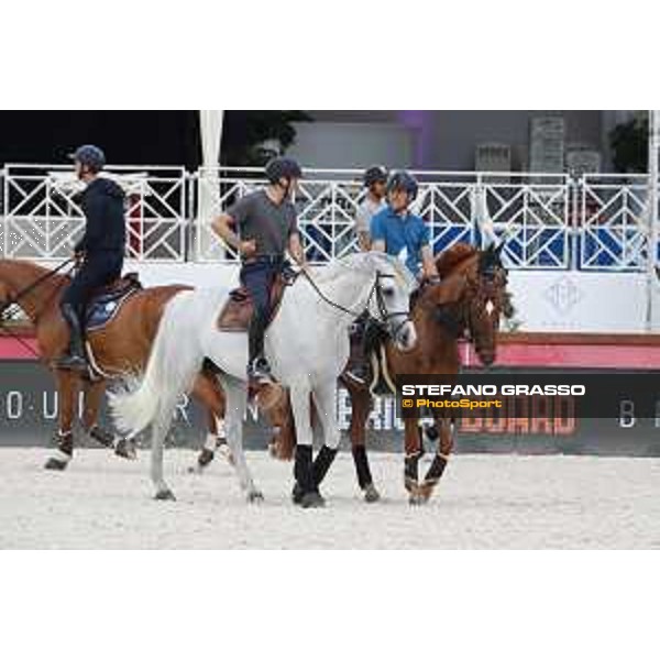 LGCT of Cannes - Warm up - Piergiorgio Bucci (ITA), Simon Delestre (FRA) - Cannes, Stade des Hesperides - 6 June 2018 - ph.Mario Grassia/LGCT