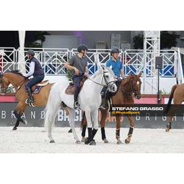 LGCT of Cannes - Warm up - Piergiorgio Bucci (ITA), Simon Delestre (FRA) - Cannes, Stade des Hesperides - 6 June 2018 - ph.Mario Grassia/LGCT