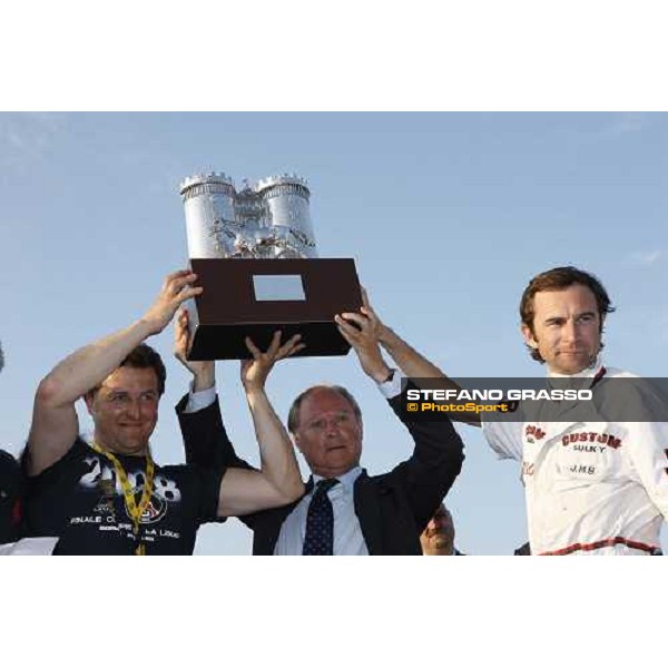 Fabrice Souloy ,Jean Michel Bazire and the owner after winning with Gambling Bi the 59¡ Gran Premio Lotteria di Agnano Napoli, 4th may 2008 ph. Stefano Grasso