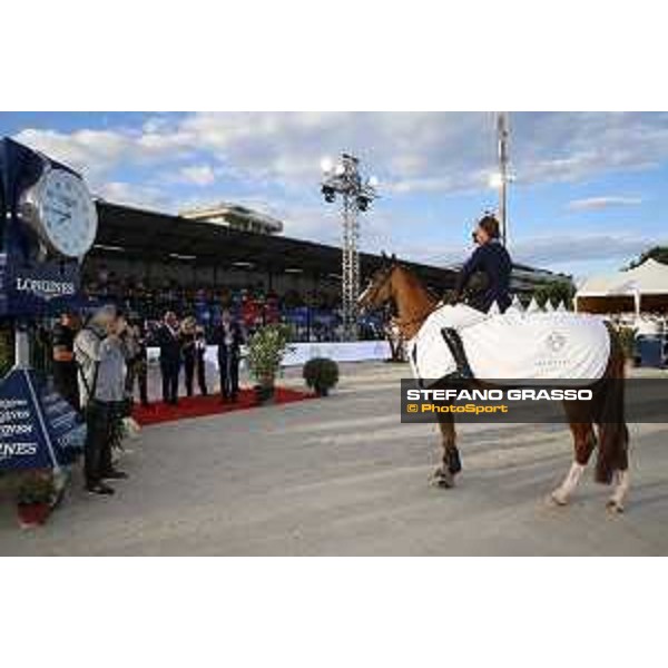 LGCT of Cannes - Prize giving ceremony - Cameron Hanley (IRL) on EIS Isaura - Cannes, Stade des Hesperides - 8 June 2018 - ph.Mario Grassia/LGCT