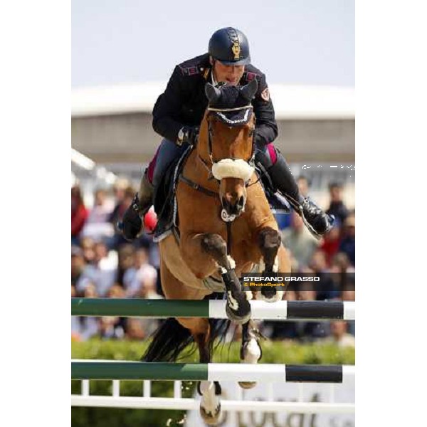 Paolo Pomponi on Jumbo during the Italian showjumping championships Augusta, 27th april 2008 ph. Stefano Grasso