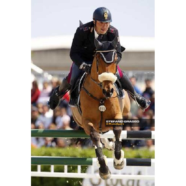 Paolo Pomponi on Jumbo during the Italian showjumping championships Augusta, 27th april 2008 ph. Stefano Grasso