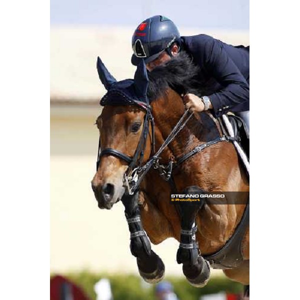 Giuseppe d\' Onofrio on Landzeu 2 during the Italian showjumping championships Augusta, 27th april 2008 ph. Stefano Grasso