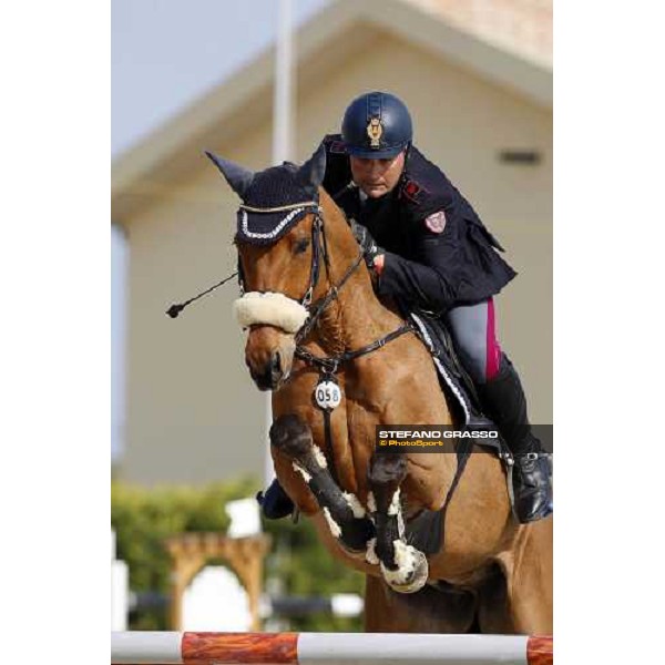 Paolo Pomponi on Jumbo during the Italian showjumping championships Augusta, 27th april 2008 ph. Stefano Grasso