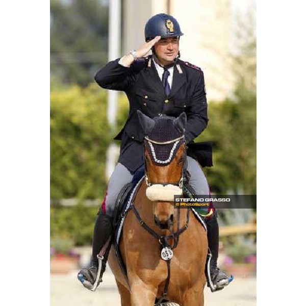 Paolo Pomnponi on Jumbo bronze medal at the Italian showjumping championships Augusta, 27th april 2008 ph. Stefano Grasso