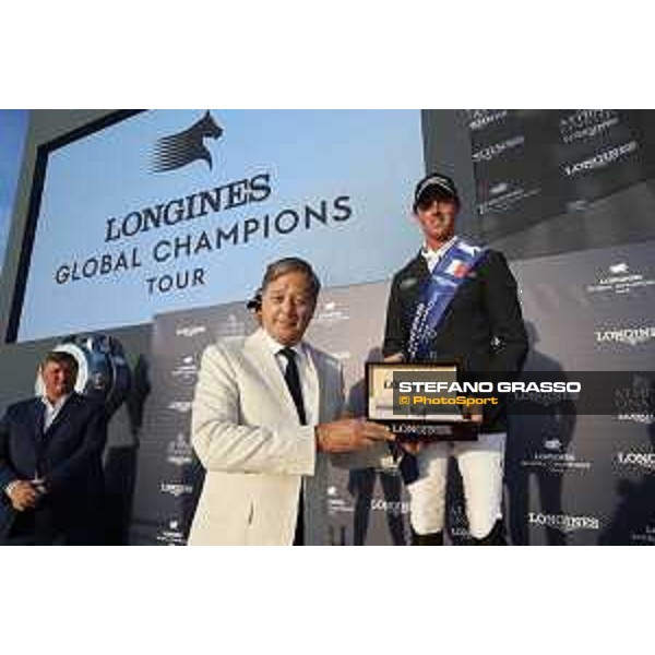LGCT of St Tropez - Grand Prix - Prize giving ceremony - Ben Maher (GBR) and Charles Villoz (VP and Head of International Sales at Longines) - St Tropez, - 2 June 2018 - ph.Stefano Grasso/LGCT