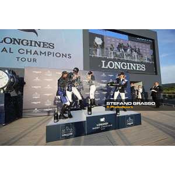 LGCT of St Tropez - Grand Prix - Prize giving ceremony - Champagne shower - St Tropez, - 2 June 2018 - ph.Stefano Grasso/LGCT