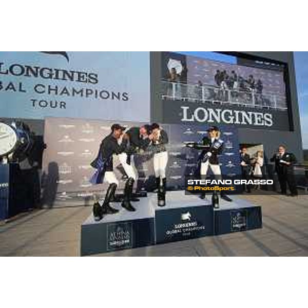LGCT of St Tropez - Grand Prix - Prize giving ceremony - Champagne shower - St Tropez, - 2 June 2018 - ph.Stefano Grasso/LGCT