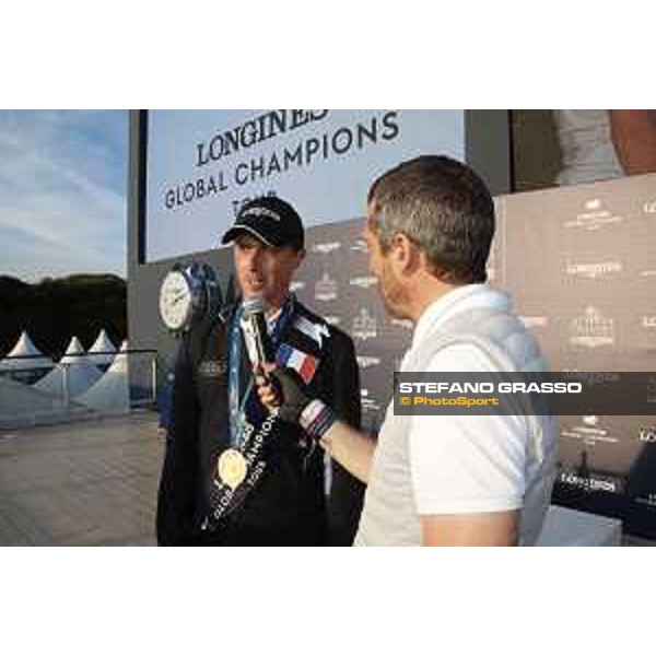 LGCT of St Tropez - Grand Prix - Prize giving ceremony - Ben Maher (GBR), Guillaume Canet - St Tropez, - 2 June 2018 - ph.Mario Grassia/LGCT