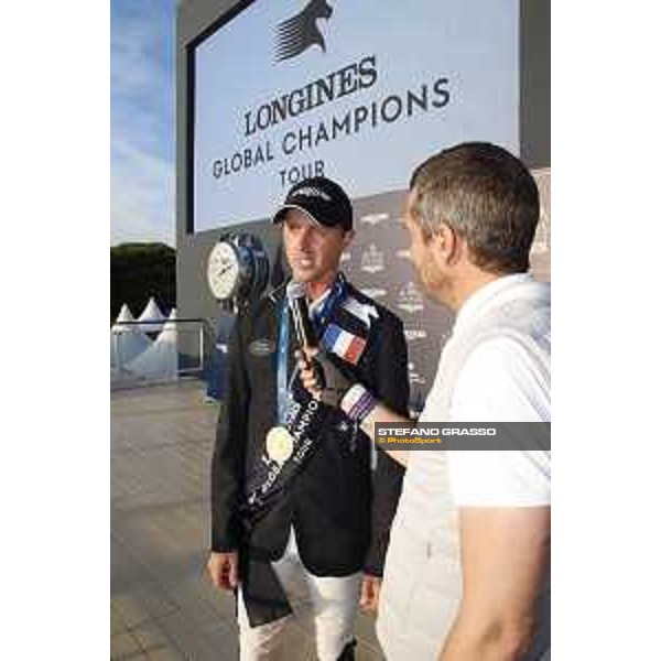 LGCT of St Tropez - Grand Prix - Prize giving ceremony - Ben Maher (GBR), Guillaume Canet - St Tropez, - 2 June 2018 - ph.Mario Grassia/LGCT