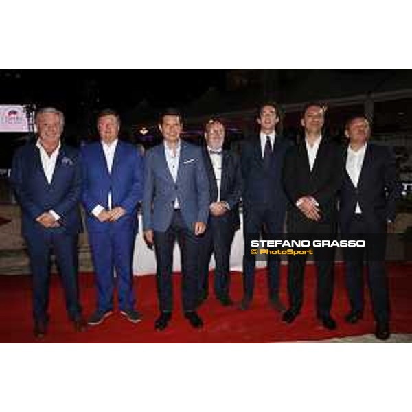 LGCT of Cannes - Grand Prix - Prize giving ceremony - Francois Bourey, Jan Tops, David Lisnard, Armand Vigneras, Frederic Delabrouille, Boris Lemery, - Cannes, Stade des Hesperides - 9 June 2018 - ph.Stefano Grasso/LGCT