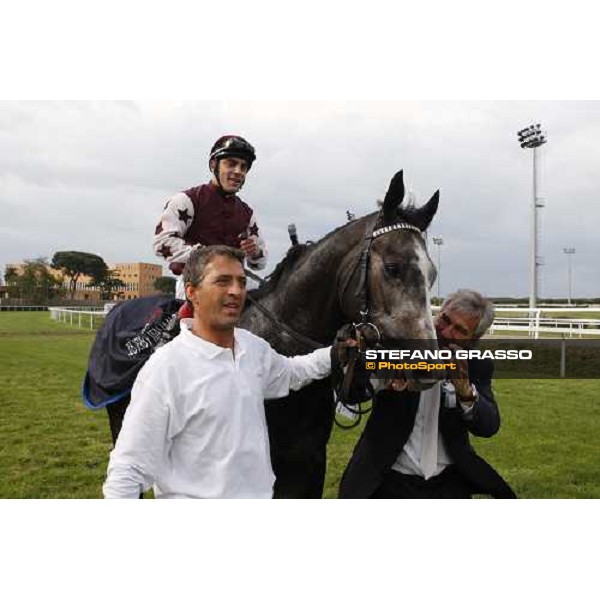 Cima the Triomphe\'s connection after winning the 125¡ DErby Italiano Rome, 11th may 2008 ph. Stefano Grasso