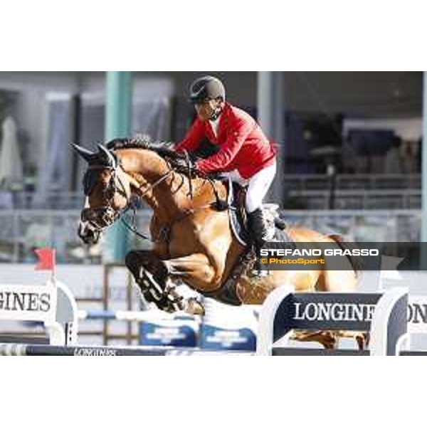 LGCT of Cascais-Estoril - Class 3 - Carlos Enrique Lopez Lizarazo (COL) on G&C Arrayan - Cascais-Estoril, Hipodromo Manuel Possolo, 15 June 2018 - ph.Stefano Grasso/LGCT
