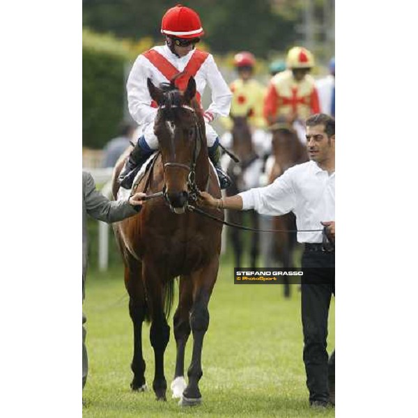 Mario Esposito parading on Lessing before the 125¡ Derby Italiano Rome, 11th may 2008 ph. Stefano Grasso
