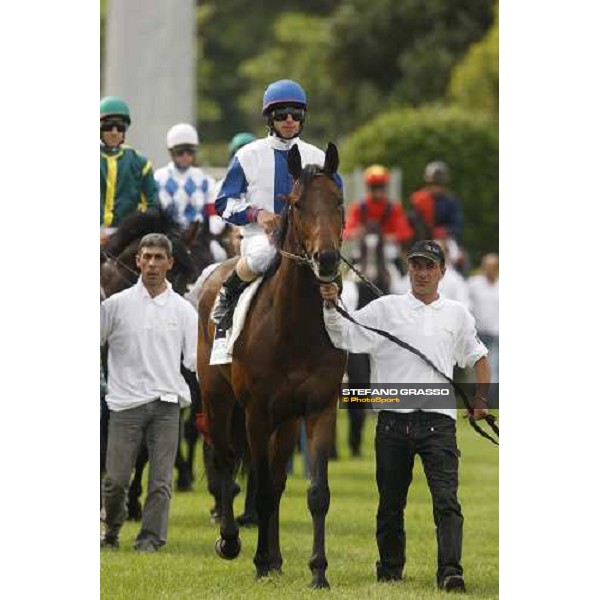 N.Pinna parading on Lupo Alberto before the 125¡ Derby Italiano Rome, 11th may 2008 ph. Stefano Grasso