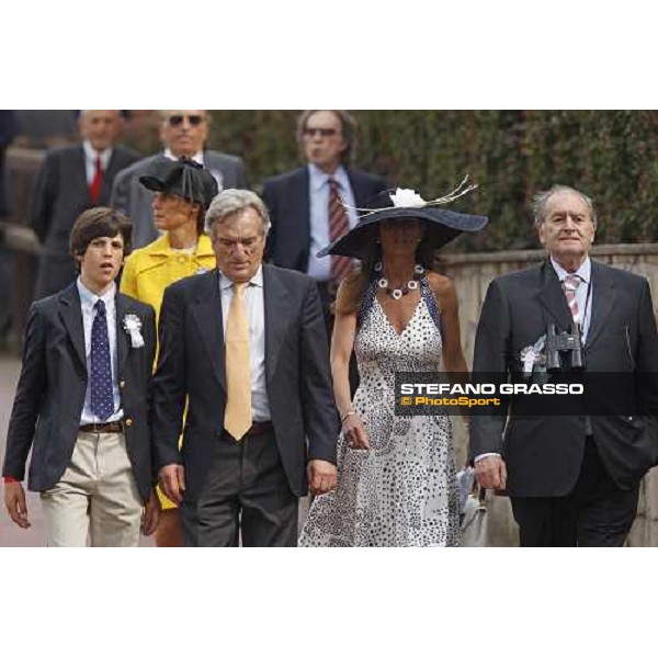 Mil Borromeo, Cristiana Brivio Sforza and Franco Polidori at the 125¡ Derby Italiano Rome, 11th may 2008 ph. Stefano Grasso