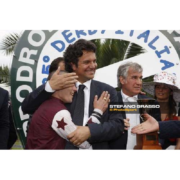 Bruno Grizzetti, Silvano Mulas and Gimapiero Soccini winners of 125¡ Derby Italiano Rome,11 th may 2008 ph. Stefano Grasso